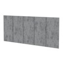 Ver imagem 2 de Cabeceira Modulada Estofada Adesiva Decorativa Solteiro 100cm - Grafite