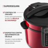 Panela de Pressão Elétrica Digital 6l Mondial Vermelho/inox Pe-60-6l-ri 220v/60hz - 5