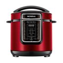 Ver imagem 1 de Panela de Pressão Elétrica Digital 6l Mondial Vermelho/inox Pe-60-6l-ri 220v/60hz
