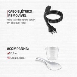 Panela de Pressão Elétrica Digital 6l Mondial Vermelho/inox Pe-60-6l-ri 220v/60hz - 4