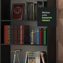 Ver imagem 5 de Kit Madesa com 2 Estantes Livreiro 6908 Preto Cor:preto