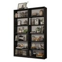 Ver imagem 2 de Kit Madesa com 2 Estantes Livreiro 6908 Preto Cor:preto