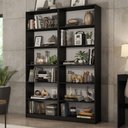 Ver imagem 1 de Kit Madesa com 2 Estantes Livreiro 6908 Preto Cor:preto