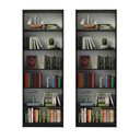 Ver imagem 4 de Kit Madesa com 2 Estantes Livreiro 6908 Preto Cor:preto