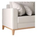 Ver imagem 4 de Sofá 3 Lugares Beny Base de Madeira Linho Cru Rr Decor