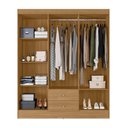 Ver imagem 2 de Guarda Roupa Casal 6 Portas 2 Gavetas Touch - Freijó