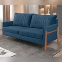 Ver imagem 1 de Sofá 2 Lugares Living Orion Design Ergonômico Azul Marinho