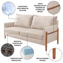 Ver imagem 3 de Sofá 2 Lugares Living Orion Design Ergonômico Linho