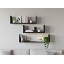 Ver imagem 1 de Kit 3 Nicho Prateleira U 30/60/90 Sala Mdf Decoração Cozinha