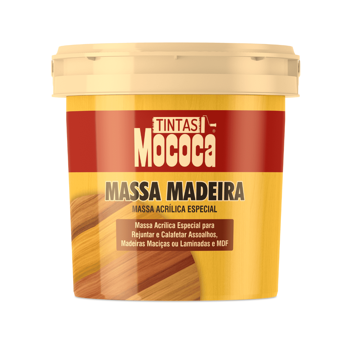 Massa Repara Madeira Rejunta Calafeta Base Água Cores 1,3kg - 2