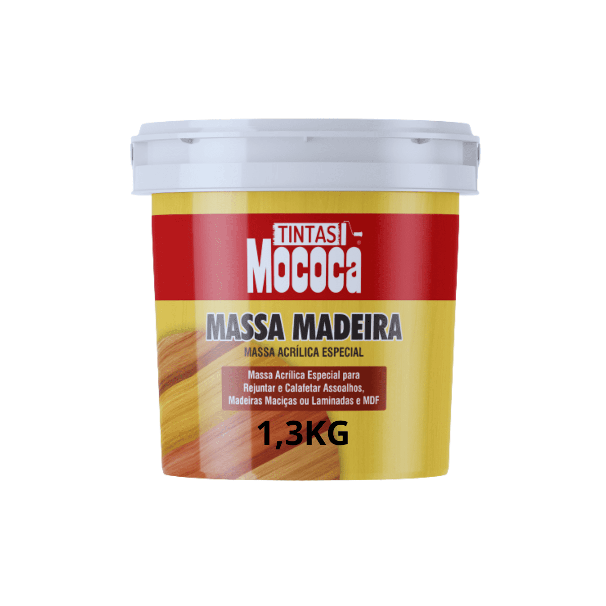 Massa Repara Madeira Rejunta Calafeta Base Água Cores 1,3kg