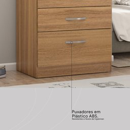 Kit Guarda Roupa Casal 8 Portas Munique Cômoda Astral - Amêndola Touch - 6