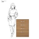 Ver mais imagens de Kit Guarda Roupa Casal 8 Portas Munique Cômoda Astral - Amêndola Touch
