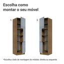 Ver imagem 4 de Paneleiro 60 cm 3 Portas Rustic/Cinza Lux Madesa