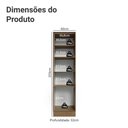 Ver imagem 2 de Paneleiro 60 cm 3 Portas Rustic/Cinza Lux Madesa