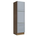 Ver imagem 1 de Paneleiro 60 cm 3 Portas Rustic/Cinza Lux Madesa