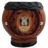 Cuia Artesanal de Chimarrão Estilo Uruguaia Coquinho Gajeta Brasão - 1