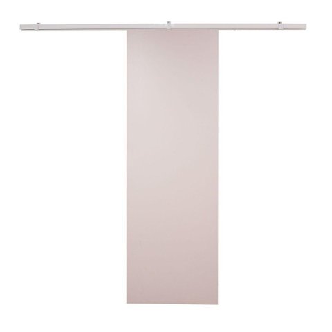 Porta de Correr Branco Prime com Kit Alumínio Branco - 210x110