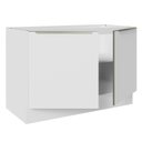Ver imagem 6 de Balcão Gabinete de Pia Madesa Lux 120 cm 2 Portas (Sem Tampo) Branco/Branco Veludo