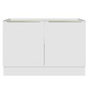 Ver mais imagens de Balcão Gabinete de Pia Madesa Lux 120 cm 2 Portas (Sem Tampo) Branco/Branco Veludo