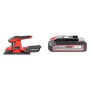 Kit Lixadeira Orbital a Bateria - Tc-os 18/187 Li com Bateria Power-x-change 18v 2,5 Ah Li Einhell