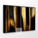 Ver imagem 2 de Quadro Abstrato Duo Luxury Grande Moderno em Canvas Premium