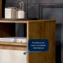 Ver imagem 5 de Mesa de Cabeceira Retrô 2 Gavetas - Mod.3042 Cor:freijó/off White