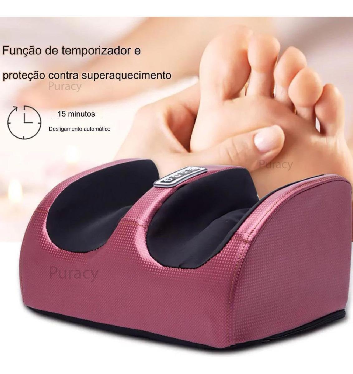 Massageador de Pés e Pernas Elétrico Shiatsu Alívio Fadiga - 5