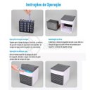 Ver imagem 7 de Mini Ar Condicionado Climatizador Humidificador Portátil Arctic Air Cooler 3 Velocidades