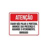 Placa Atenção Favor Não Pular A Porteira 27X35 - 1