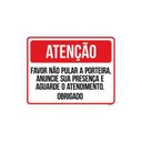 Ver imagem 1 de Placa Atenção Favor Não Pular A Porteira 27X35