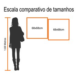 Conjunto com 2 Lindos Quadro Decorativo Originais Pintados a Mão Medindo 73x136 Cm - 6