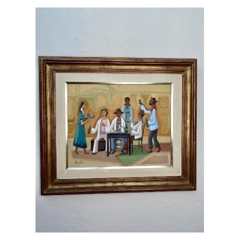 Quadro Decorativo Mesa de Bar Omar Pellegatta