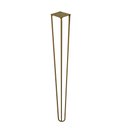 Ver imagem 4 de Kit 12 Pés de Metal 60 CM Hairpin Legs Mesa de Canto Aparador Dourado