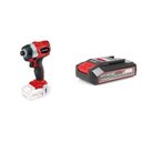 Ver imagem 1 de Kit Parafusadeira de Impacto-te-ci 18li Brushless com Bateria Power-x-change 18v 2,5 Ah Li Einhell