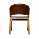 Ver imagem 4 de Kit 8 Cadeiras Sala de Jantar Premium com Braço Madeira Maciça Linho Movellu Home