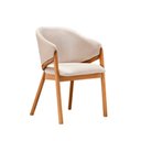 Ver imagem 1 de Cadeira de Jantar Calêndula: Elegância e Conforto Natural em Madeira de Design Tolle Móveis Cal101