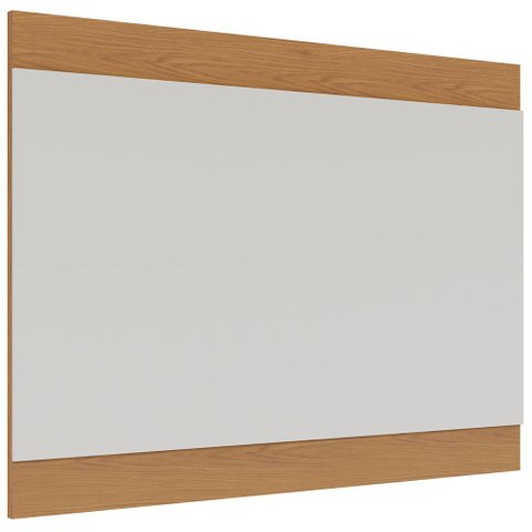 Painel para Tv 75 Pol 200cm Cairo C04 Off White Matte Freijó - Lyam Decor