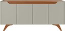 Ver imagem 6 de Buffet Atenas 4 Portas 180 cm Off White/Naturalle - Mavaular