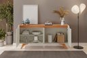 Ver imagem 3 de Buffet Atenas 4 Portas 180 cm Off White/Naturalle - Mavaular