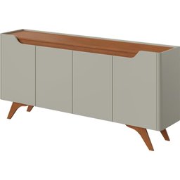 Buffet Atenas 4 Portas Off Cor:off White/naturalle - 5