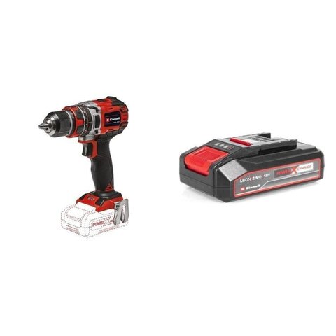 Kit Parafusadeira/furadeira Impacto Te-cd 18/50 com Bateria Power-x-change 18v 2,5 Ah Li Einhell