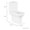 Ver imagem 3 de Bacia P/ Caixa Acoplada Piano Branco P.330.17