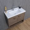 Gabinete Armario para Banheiro 100% MDF com Cuba - Crotone Munique 50cm - 8