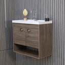 Ver imagem 7 de Gabinete Armario para Banheiro 100% MDF com Cuba - Crotone Munique 50cm