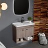 Gabinete Armario para Banheiro 100% MDF com Cuba - Crotone Munique 50cm - 4