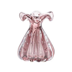 Difusor/Vaso Trouxinha Cristal Murano Vintage Rosê Vicenza
