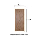 Ver imagem 2 de Kit com 2 Kit Portas de Madeira Camarão 210x82cm Batente 11cm Rodam Marrom/Mescla Hale Esquadrias