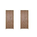 Ver imagem 1 de Kit com 2 Kit Portas de Madeira Camarão 210x82cm Batente 11cm Rodam Marrom/Mescla Hale Esquadrias