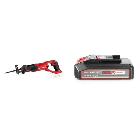 Kit Serra Sabre a Bateria Te-ap com Bateria Power-x-change 18v 2,5 Ah Li Einhell